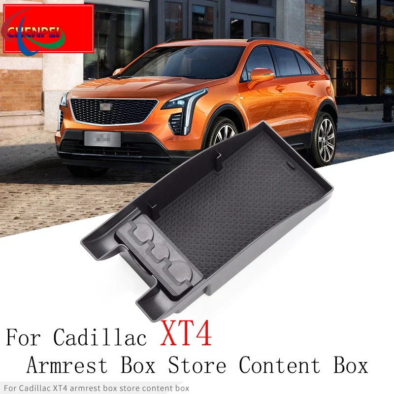 

Car Armrest Box Storage Center Console Organizer Container Holder Box For Cadillac XT4 Car Accessories