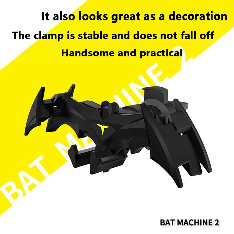 OSSKY Handsome Bat Shaped Gravity Buckle Car Phone Holder Air Outlet Navigation Phone Holder Suitable for All 4-6.5 Inch Devices