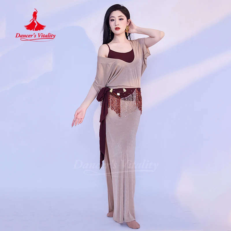 ملابس الرقص الشرقي للنساء رداء مزاجه أنيق + سترة + عقال + حزام + ملابس داخلية 5 قطعة زي أداء Saidi Shabbi Baladi #3