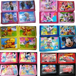 12Pcs Frozen Princess Mickey Cars Cartoon Kids Purses Money Bag Coin Pouch Children Wallet Party  Gift