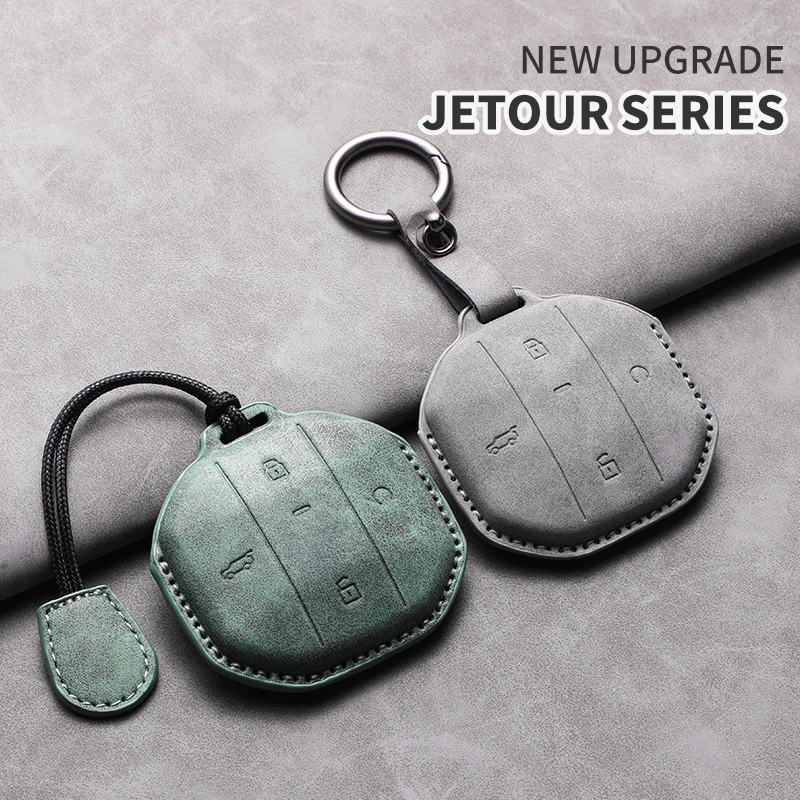 Car Key Fob Cover for 2026 Jetour Traveller, 2025 New Free 7 Plus, Shanhai T2, T1, X70 Plus Remote Key Protective Shell