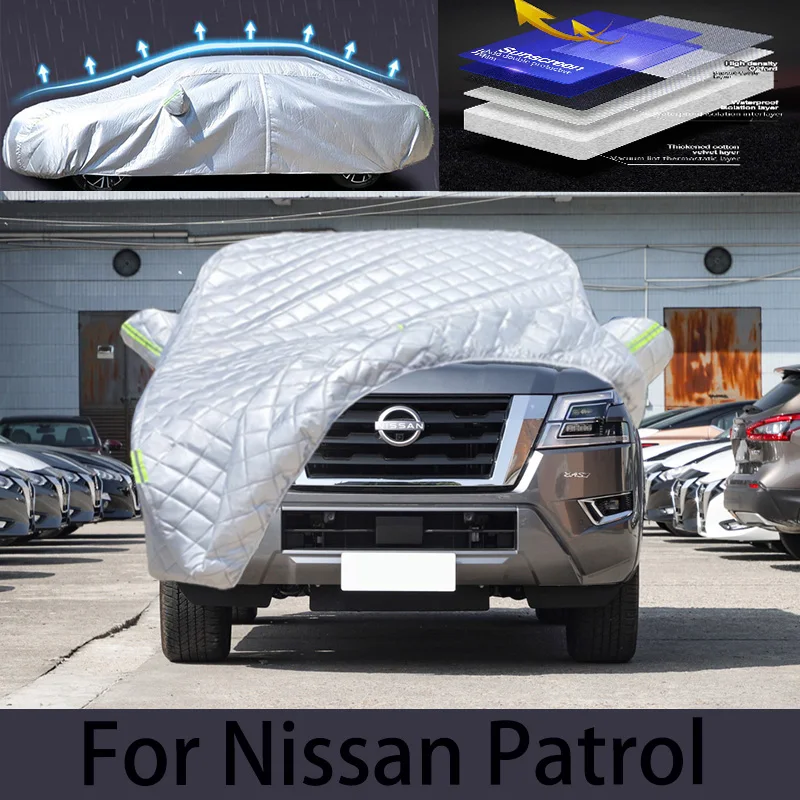 For Nissan Patrol Car hail protection cover rain protection scratch protection paint peeling protection car clothing