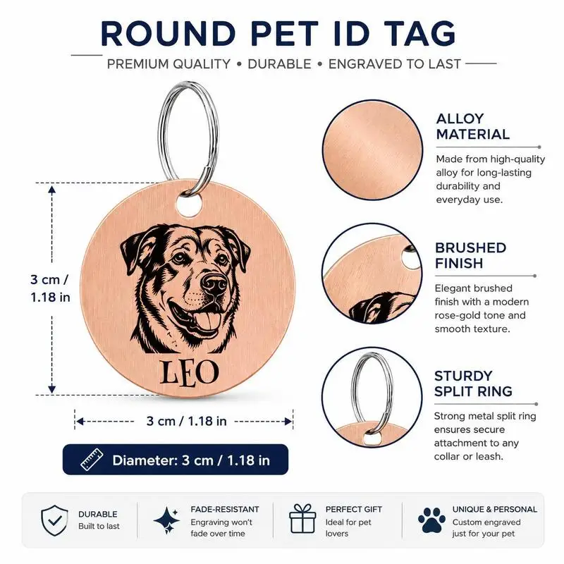 12 dog breed patterns including Beagle, Golden Retriever, Labrador and more for selection. Custom name information available.
