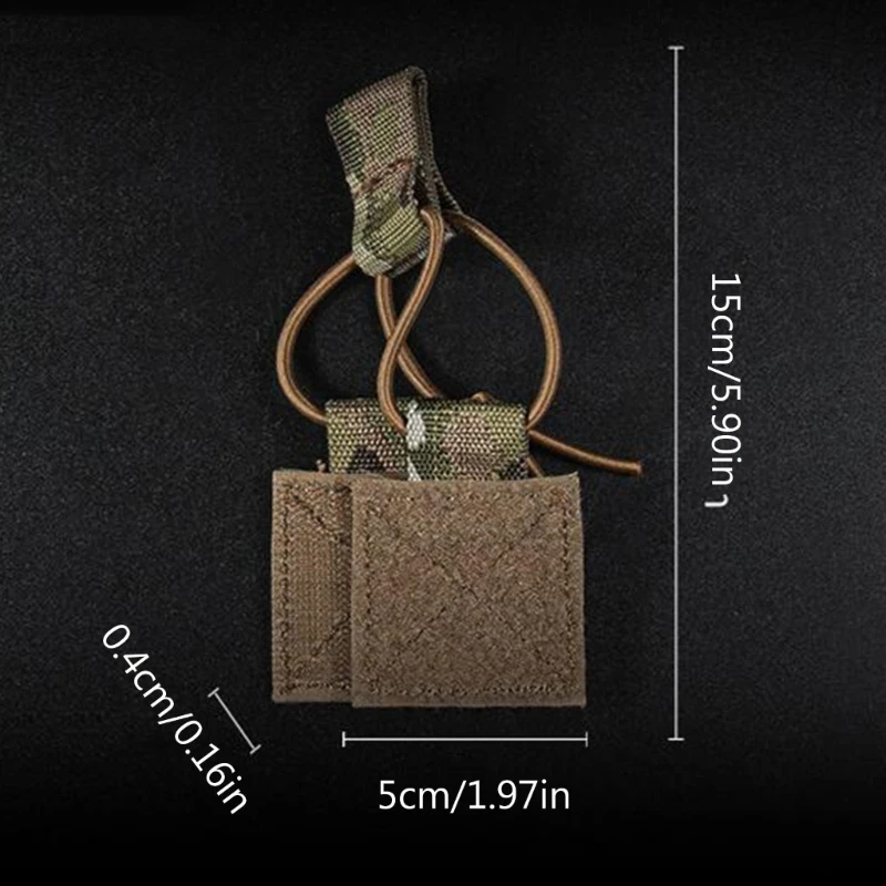 Elastic Binding Ribbon Buckle Military Radio Holder Organizers Tactic Gear Holder Clip Elastic Fixed Rope Straps