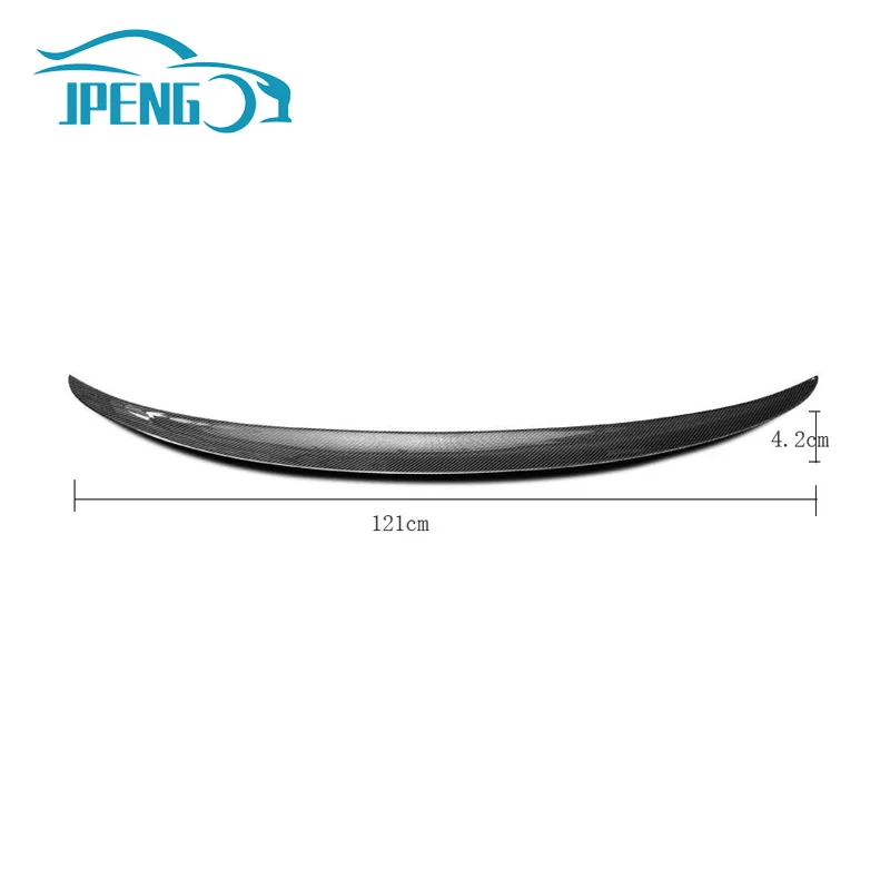 121cm Length Universal Spoiler Lip Sedan Rear Wing For W204 W211 BMW E92 E60 E90 G20 F30 Audi A3 A4 Peugeot 508