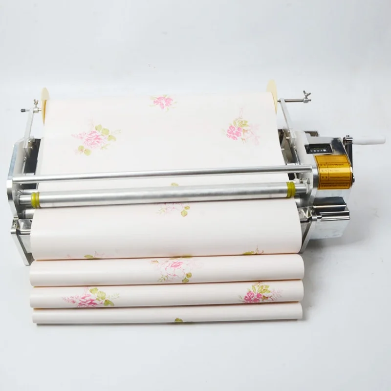 Digital Automatic Wallpaper Gluing Machine Adjustable Paste Coating Thickness Stainless Steel Wall Paper Paste Coater view 3