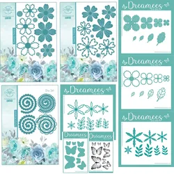 Feather Leaf Stencils DIY Layering Stencils Graphics Painting Scrapbook Ornament Album Embossed Template Foliage Orchid Stencil
