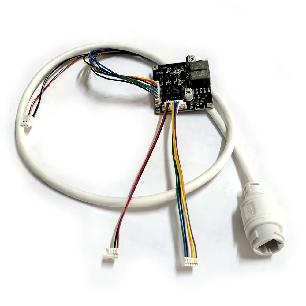 POE Board CCTV Module PCB Power Over Ethernet 12V Output 48V Input IEEE802.3af/at for IP Camera IPC with Cable