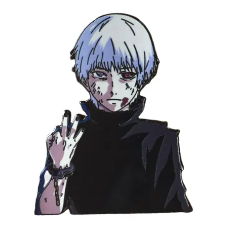 Japansk Anime Man Kaneki Ken Kavajnålar för Ryggsäck Hård Emaljnål Brosch för Klädportfölj Märken Smycken Accessoarer 8 best sales Tokyo Ghoul-nål - №4