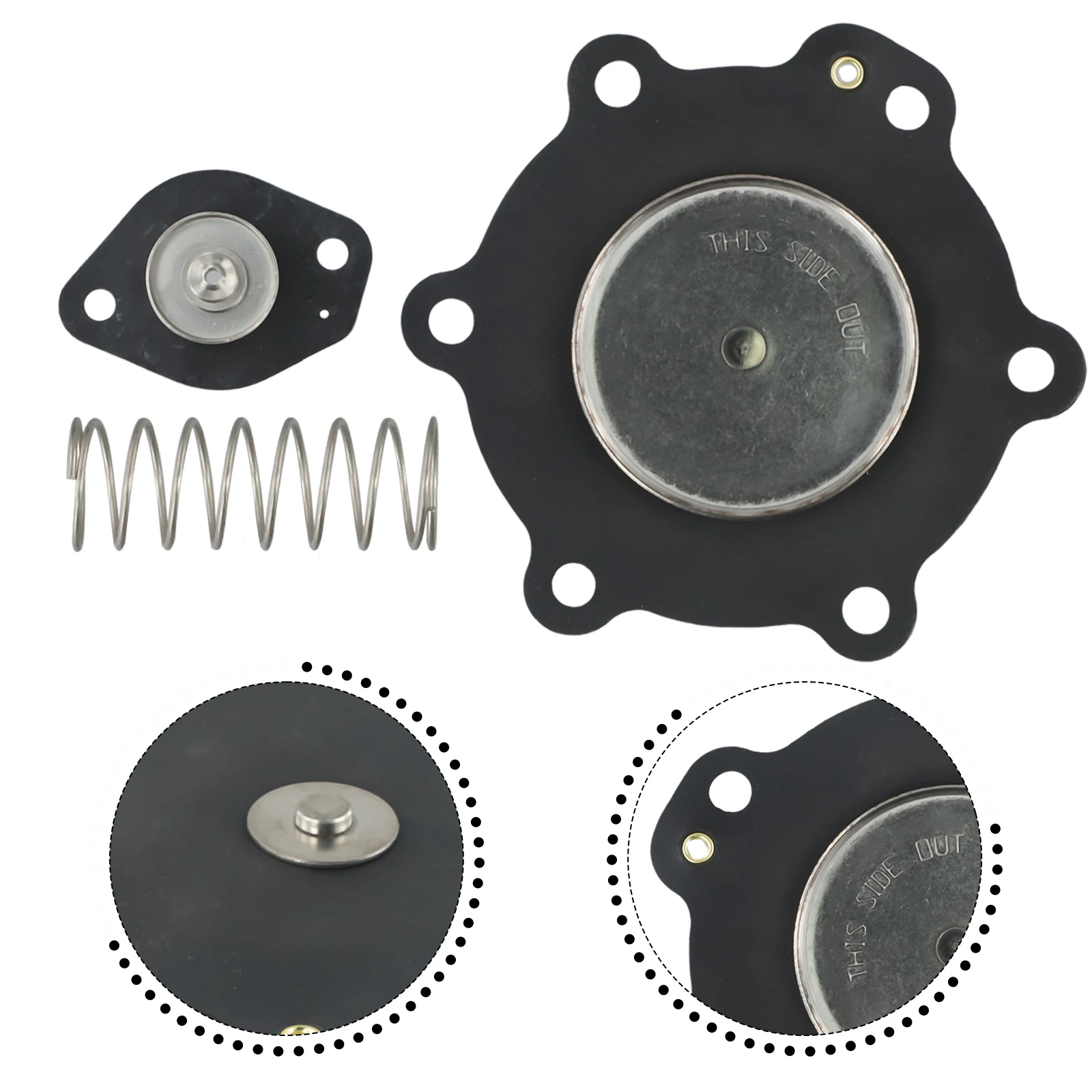 Diaphragm Repair Kit C113827 112 Reliable Replacement for ASCO Dust Collector DN40 SCG353A047 Easy Installation