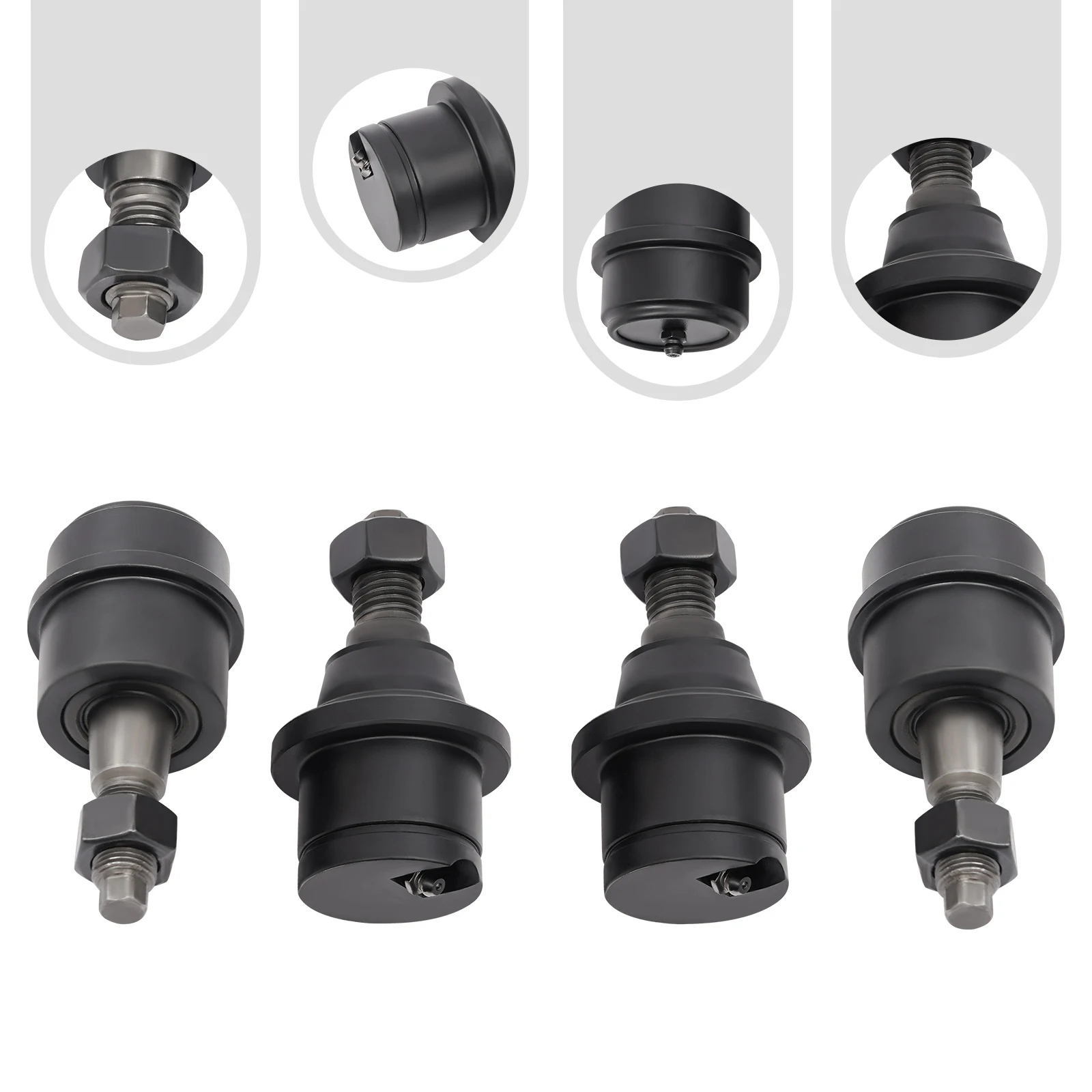 4 Stuks Kogelgewrichten Set, 45 # Stalen Onderste Kogelgewricht Set Voor 2013 2022 Ontwijkram 2500/3500 Vrachtwagen Oem #1420Bjpack