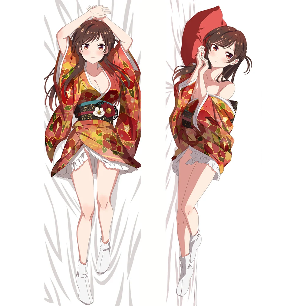 Rent a girlfriend Dakimakura Anime Girl Double-sided Ichinose Chizuru Print Life-size Body Pillow Cover