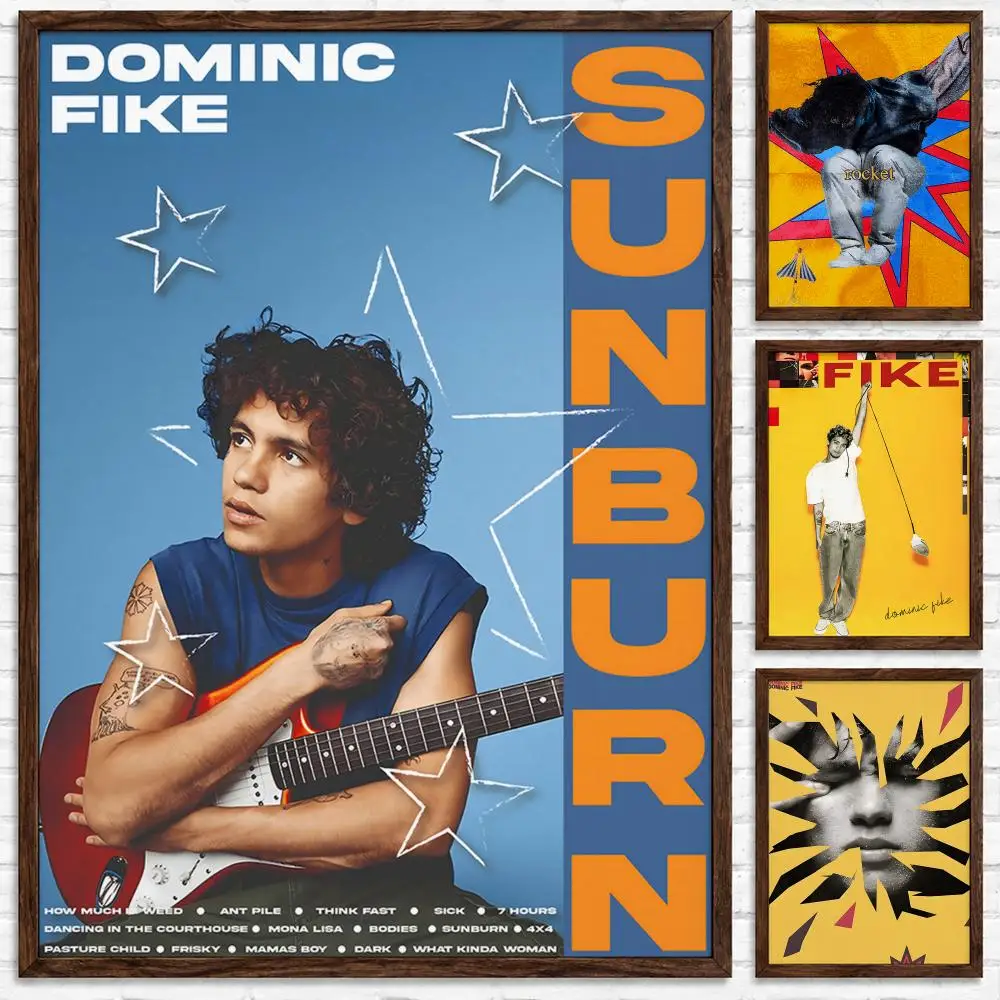 Alternative Pop Singer Dominic Fike Poster Self‑Adhesive Waterproof Poster Sticker Coffee House Bar Wall Art Home Decor