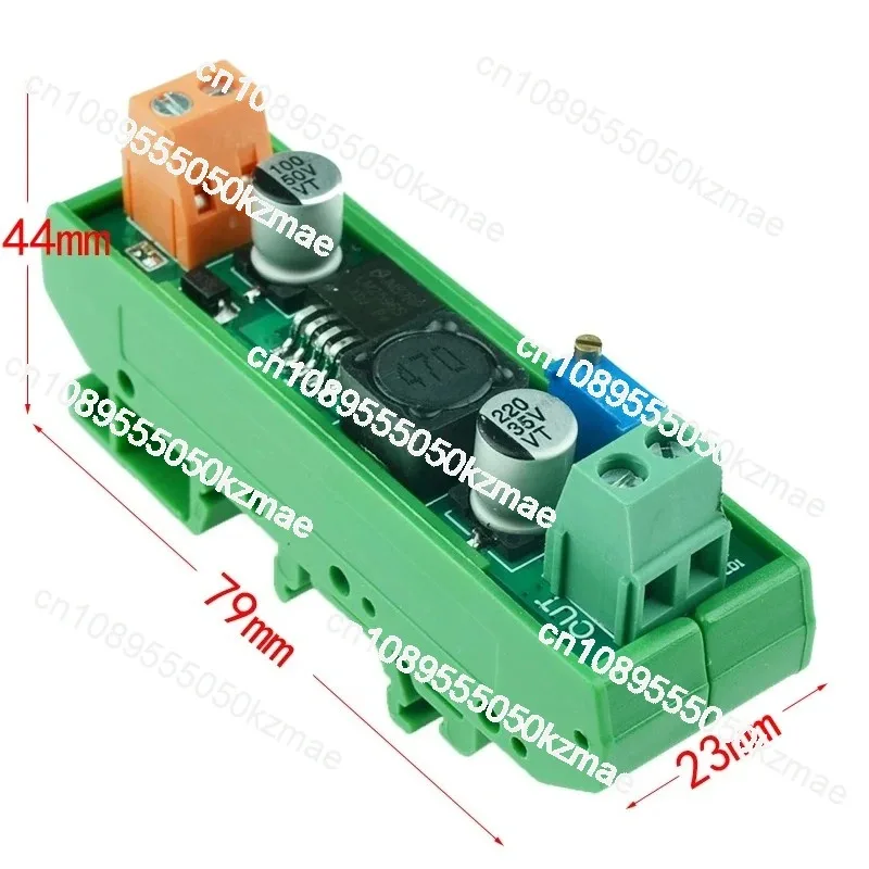 LM2596S Adjustable Voltage Regulator Buck Module 3A 5V-24V Output Voltmeter DIN Rail Mount Converter
