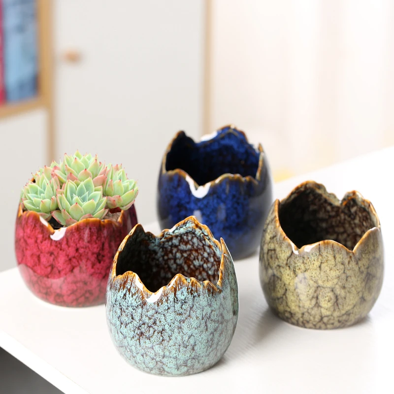 

Eggshell Ceramic Vase Ceramic Succulent Planting Pot Eggshell Flower Pot Small Flower Pot Specialised Pot For Planting Plants