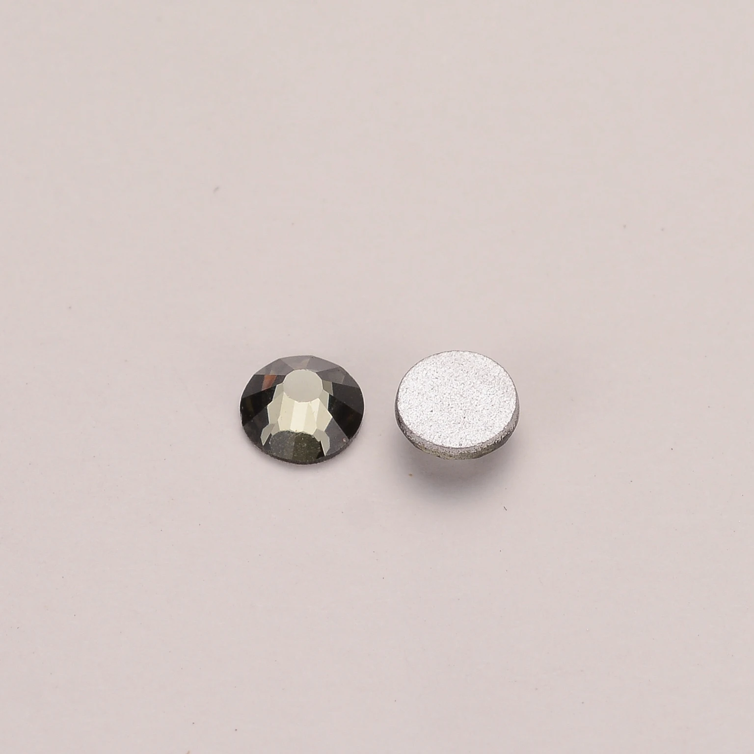 SS3-SS20 diamantes de imitación de cristal con purpurina de diamante negro, mezcla de tamaño pequeño, cristal de base plana de alta calidad para manualidades de decoración de uñas DIY