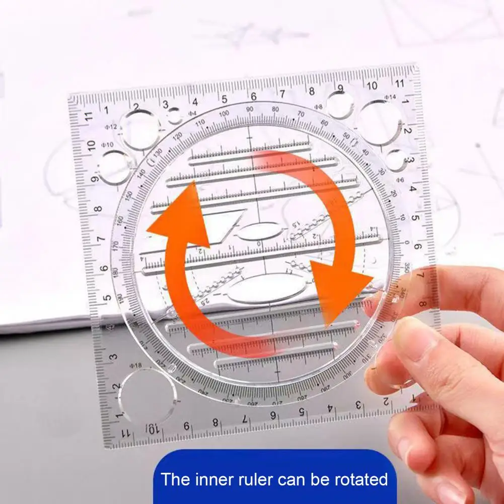 Measuring Ruler  Creative Students Classroom Geometric Ruler  Long Lasting Geometric Ruler