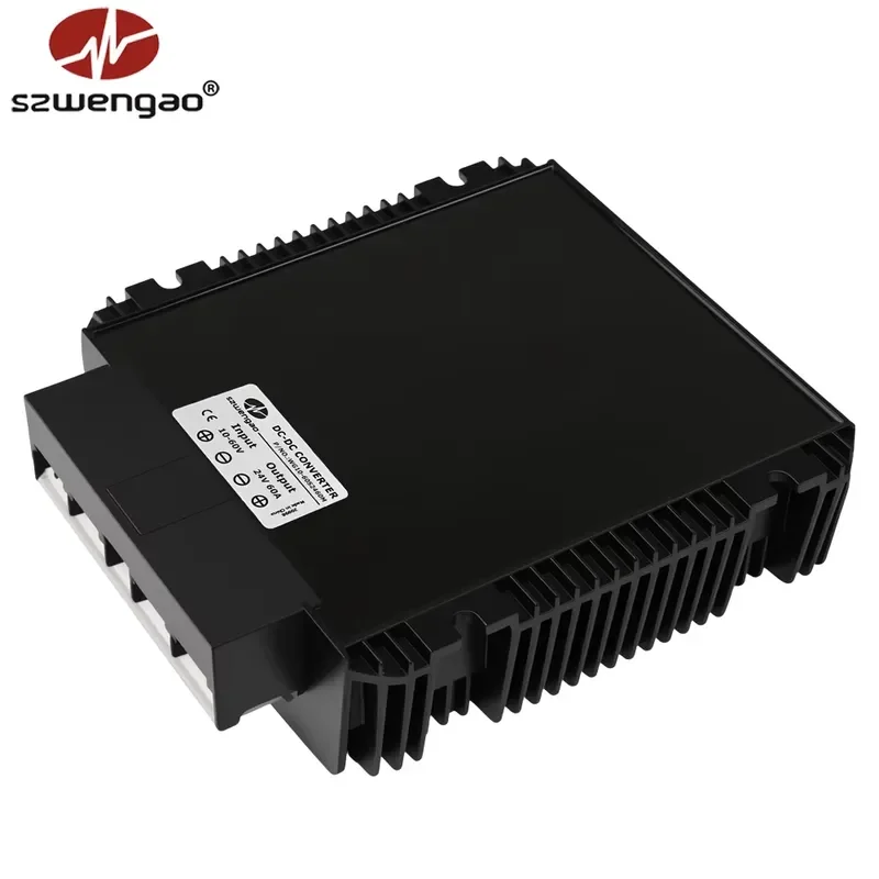 1500W High-Power Buck Boost Converter DC10-60V to 12V 24V 28V 48V Step up Down Waterproof Transformer with RS485 Switch