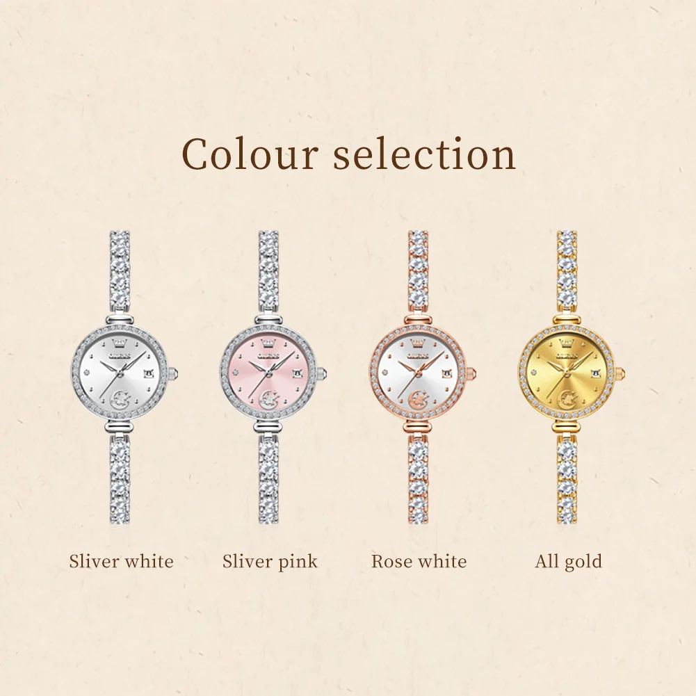 OLEVS 2998 Brand original authentic watch for woman Gift Box Bracelet simple quartz women's Watch view 6