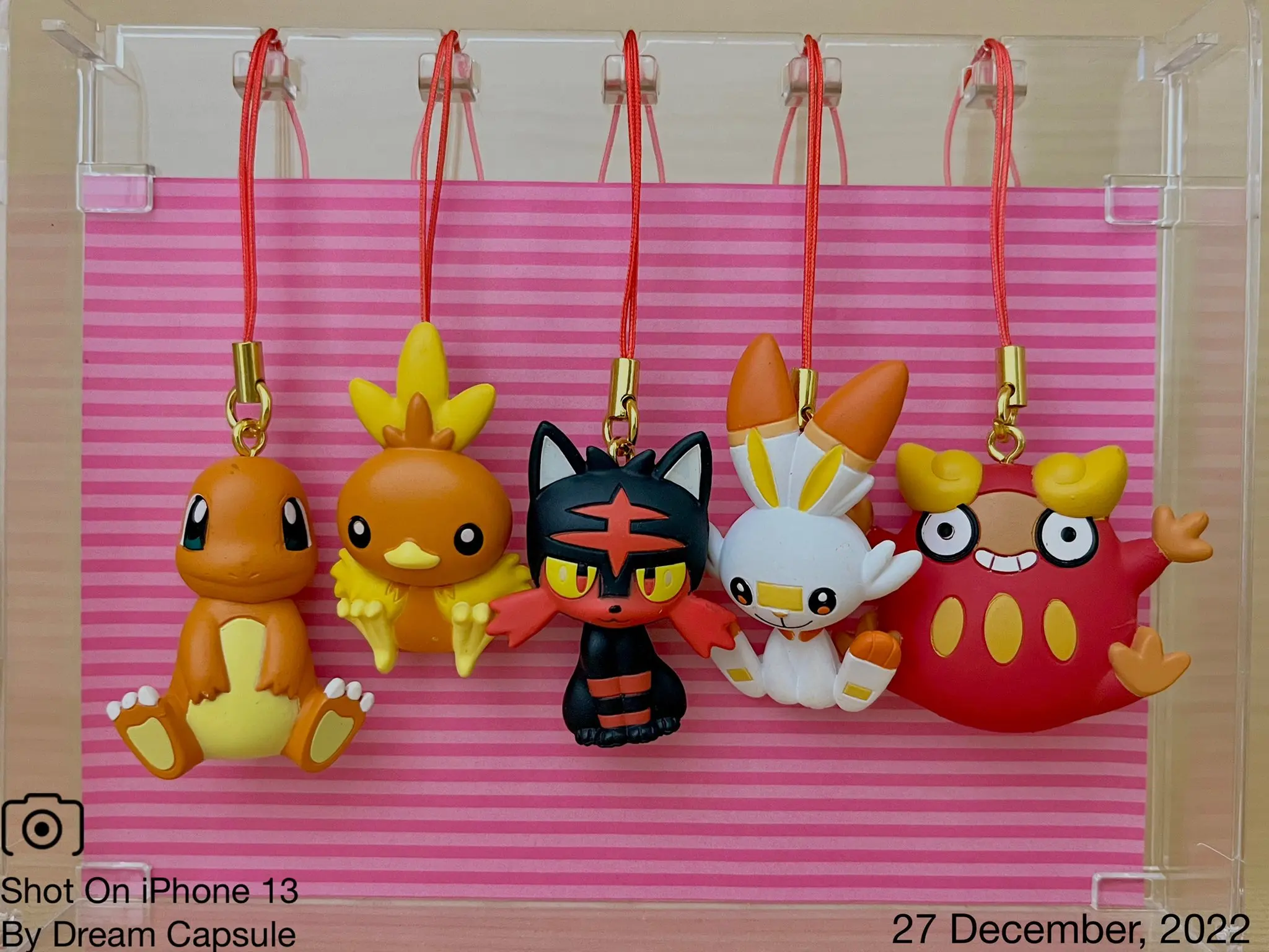 TakaraTomyArts Capsule Toy PETANCO Mascot Type Fire kawaii monster Torchic Litten Scorbunny Darumaka little red dragon figures