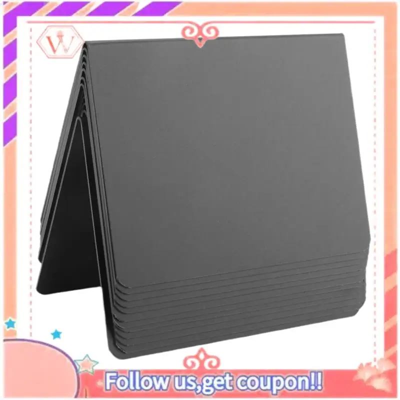 Upgraded 12 PCS Mini Chalkboard Signs 4X3inch Small Chalkboard Chalk Sign Food Labels For Party Buffet Tables ,Easy To Write