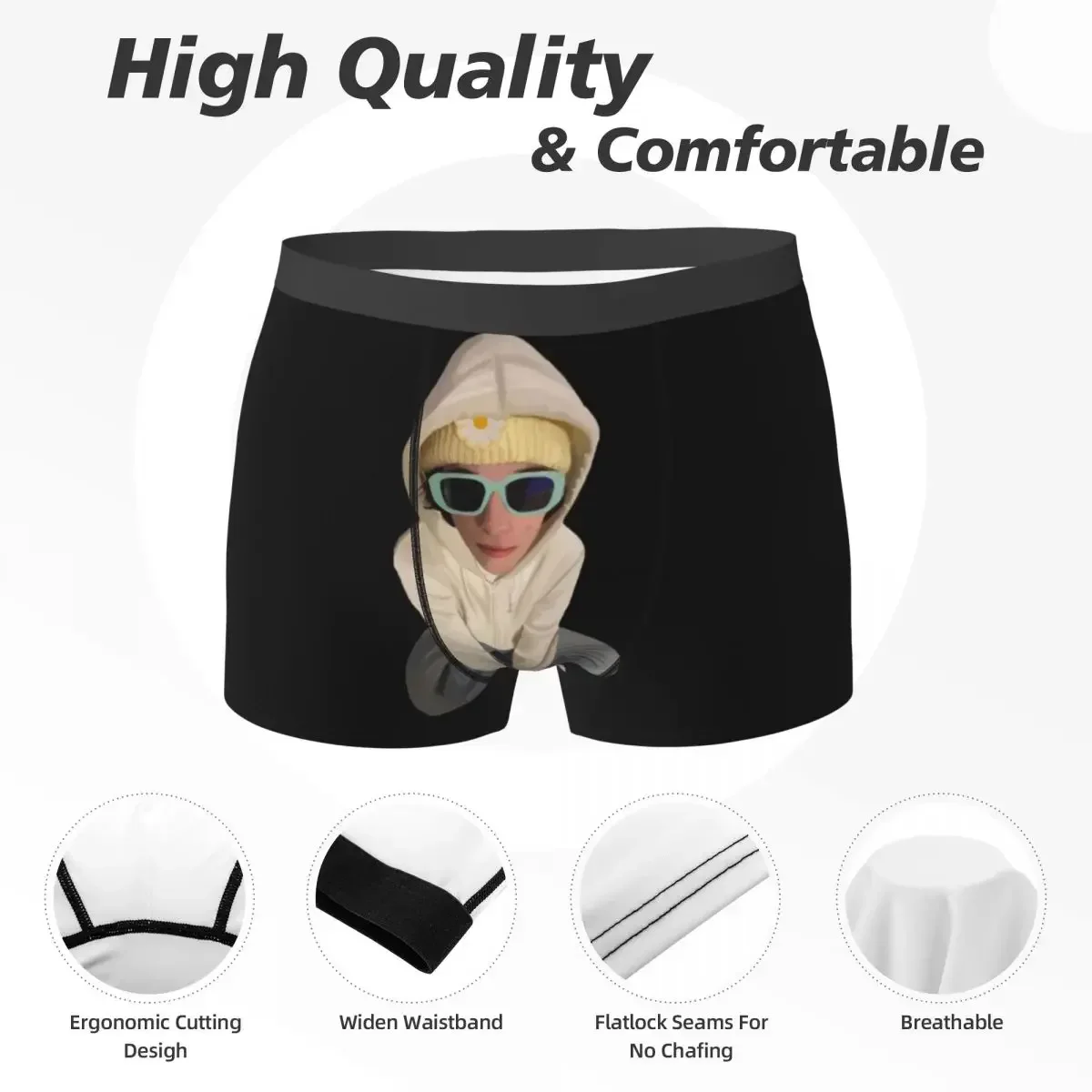 Cuecas boxer shorts sturniolo trigêmeos calcinha masculina respirável roupa interior para homme homem namorado presente