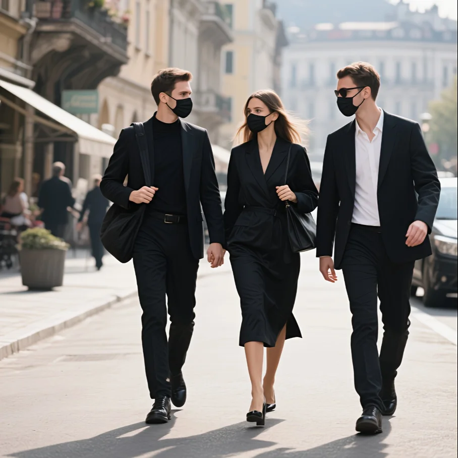 سعر المصنع! أقنعة سوداء للاستعمال مرة واحدة - 3 طبقات قابلة للتنفس ومريحة، حلقات أذن قابلة للتعديل ووسادات أنف مناسبة تمامًا - 200/100/50/10 قطع، رخيصة للاستخدام المنزلي، يمكن شراؤها بكميات كبيرة، مثالية للأنشطة الخارجية، والمكتب، والمدرسة، والجنسين #6