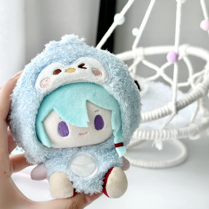 Ropa de muñeca de algodón de 10cm para bebé, disfraz de pingüino, príncipe, peluche de 10cm, accesorios de muñeca, juguete de Anime, regalo para niños