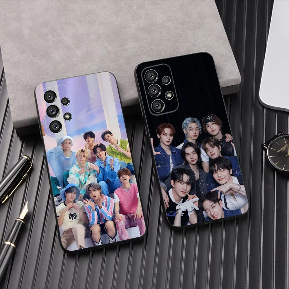 Kpop S-StrayS_K-Kids Phone Case For Samsung Galaxy A13,A21s,A22,A31,A32,A52,A53,A71,A80,A91 Soft Black Shell