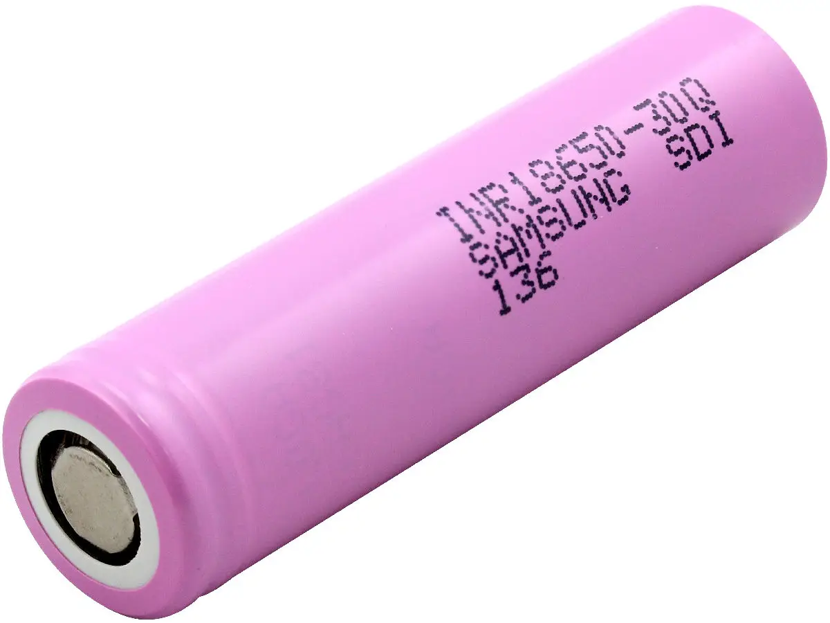 Rechargeable 18650 Lithium-Ion Battery 3000mah 30Q for Samsung, 4pcs