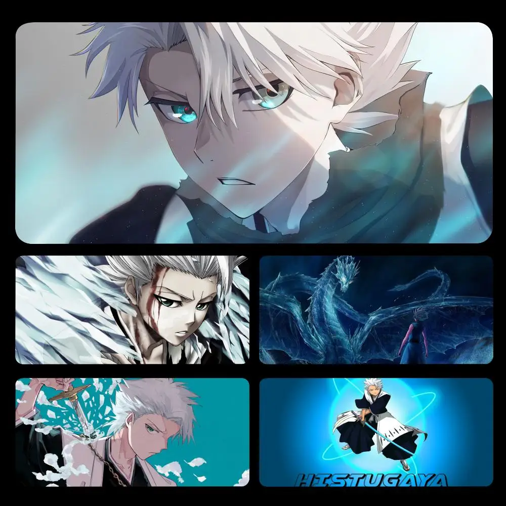 

Anime Bleach Hitsugaya Toshiro Mousepad Large Gaming Mouse Pad LockEdge Thickened Computer Keyboard Table Desk Mat