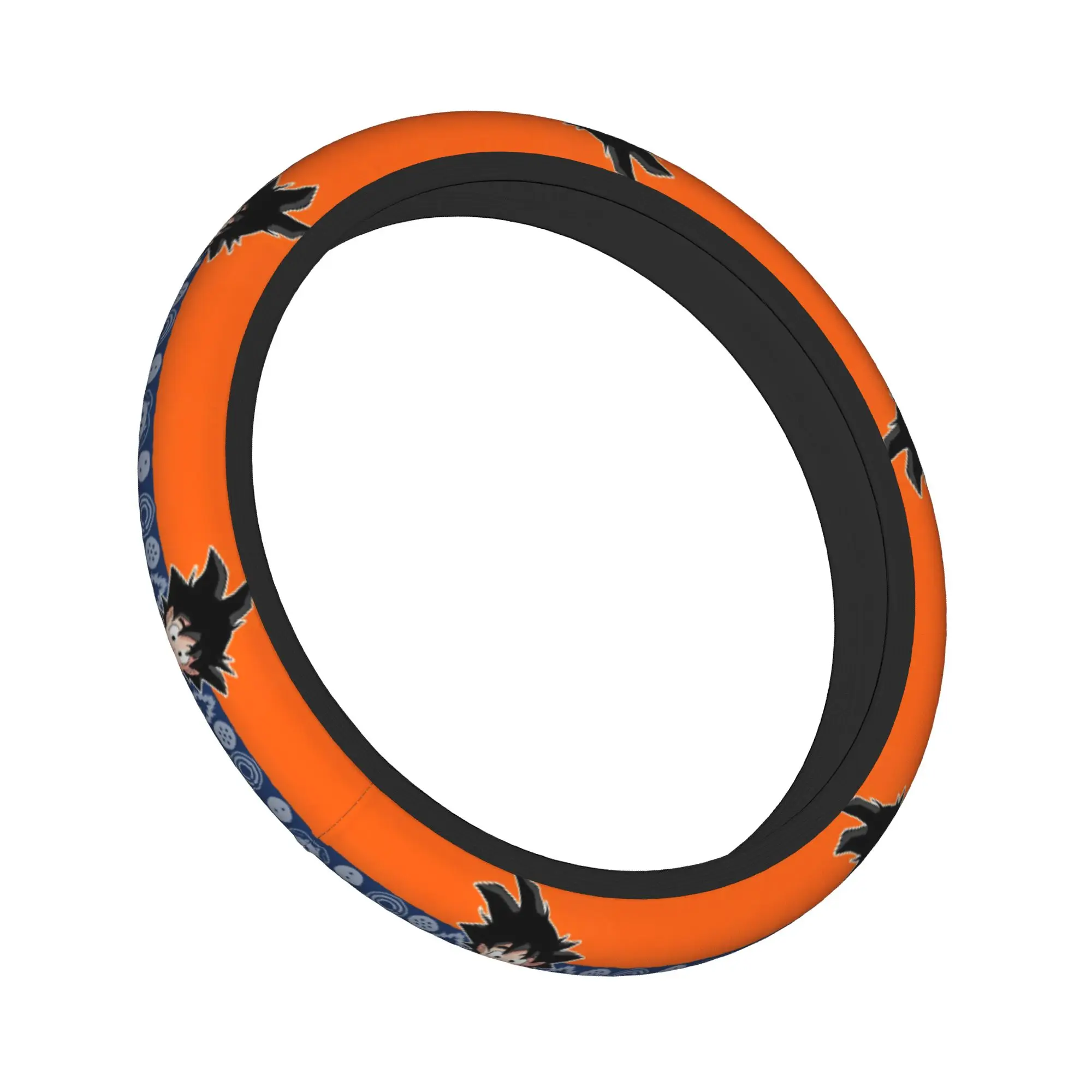 Dragon Ball Z Goku Car Steering Wheel Cover 37-38 Anti-slip DBZ Super Saiyan  Auto Steering Wheel Protector Elastische - view 3