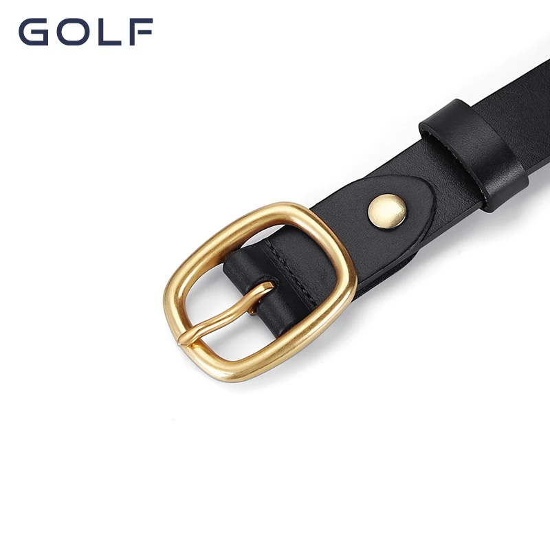 GOLF belt women's top layer cowhide retro simple needle buckle Korean version trendy fashion pants belt