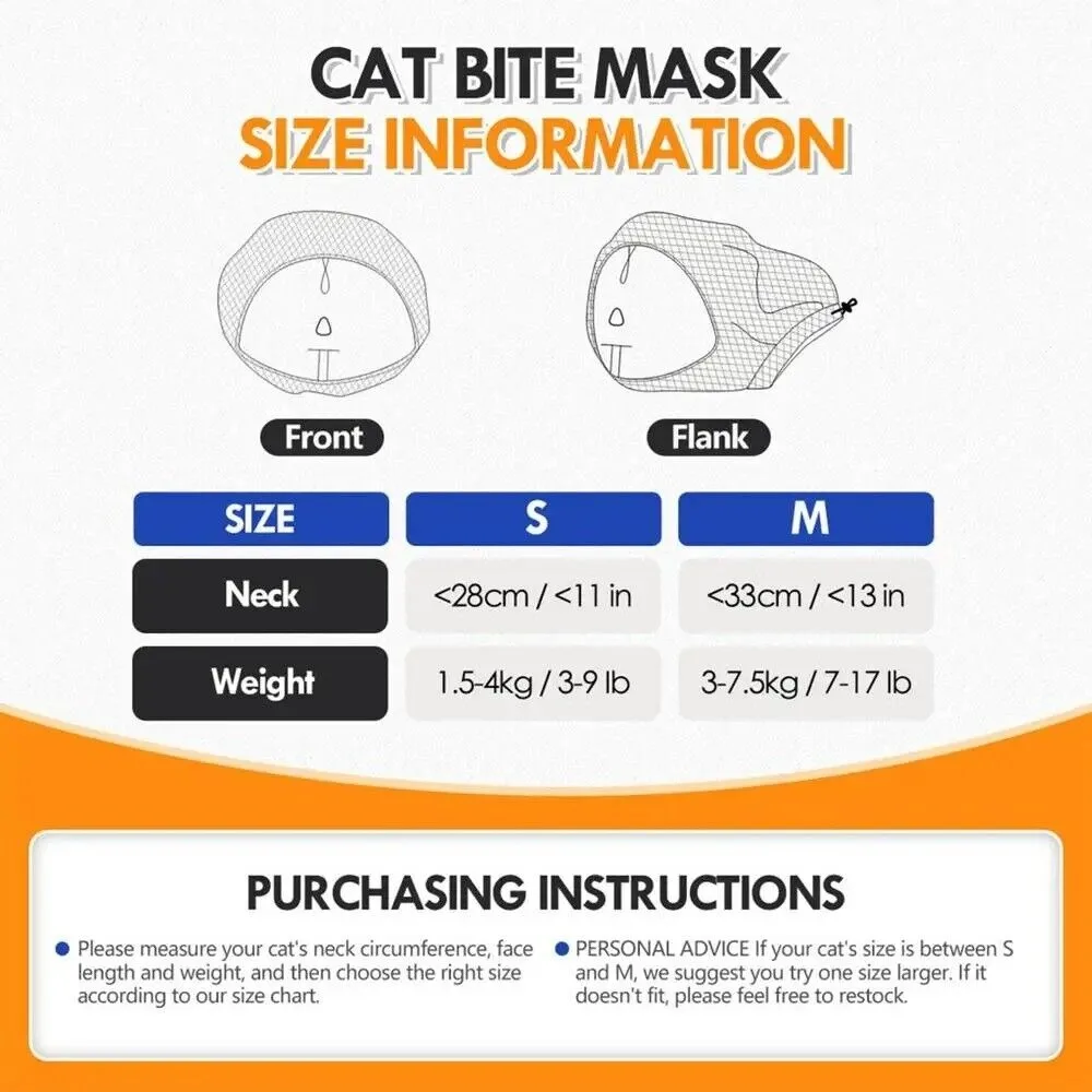 ปรับแมว Anti Bite Muzzles ลูกแมว Anti-Bite หมวก Breathable Cat Grooming Restraint กระเป๋าสบาย Anti Scratch