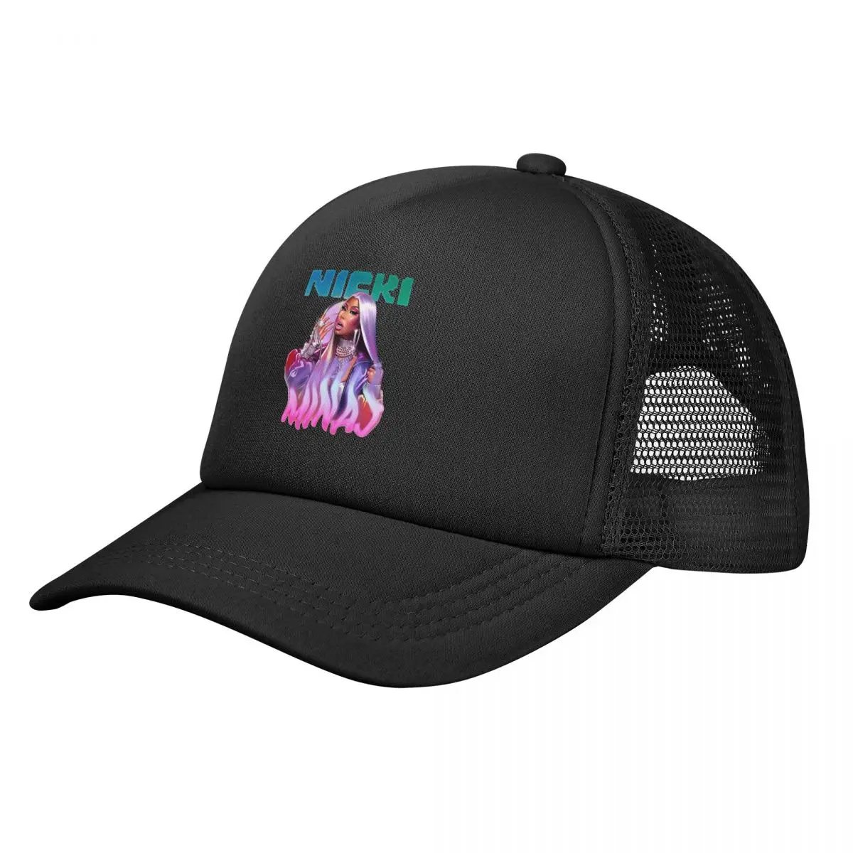 Nicki Minaj Rap Gag City Mesh Baseball Cap Unisex Trucker Worker Cap Rapper Music Dad Hat Adjustable Sun Hats Summer Trucker Hat