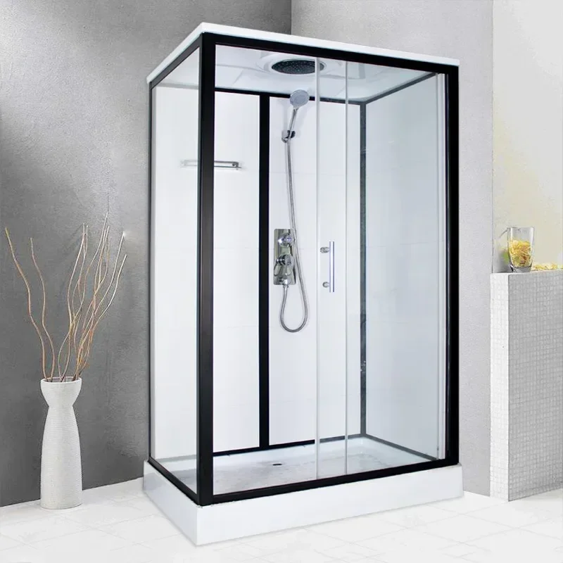 Shower room glass translation bathroom partition sliding door bathroom dry and wet separation bath screen
