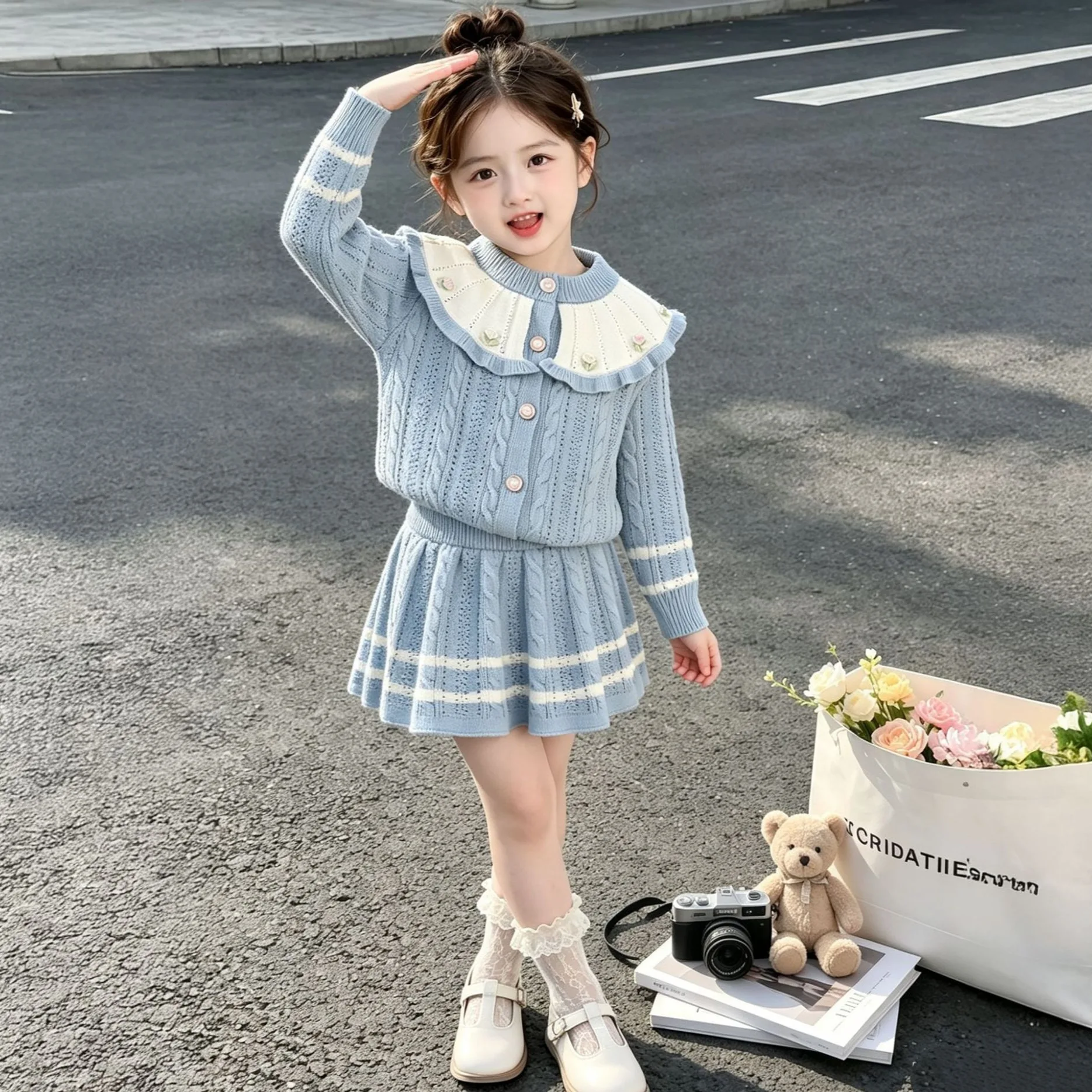 2-6-year-old-cute-baby-girl-sweater-set-autumn-and-winter-warm-knit-long-sleeved-cardigan-top-short-skirt-children's-sets