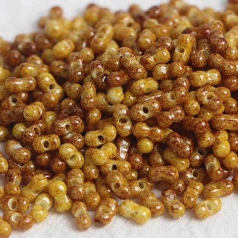 منتج جديد 3x6 مللي متر بيكاسو الفول السوداني حبة حبة فضفاض حبة اليدوية سوار ذاتي الصنع قلادة مجوهرات اكسسوارات المواد