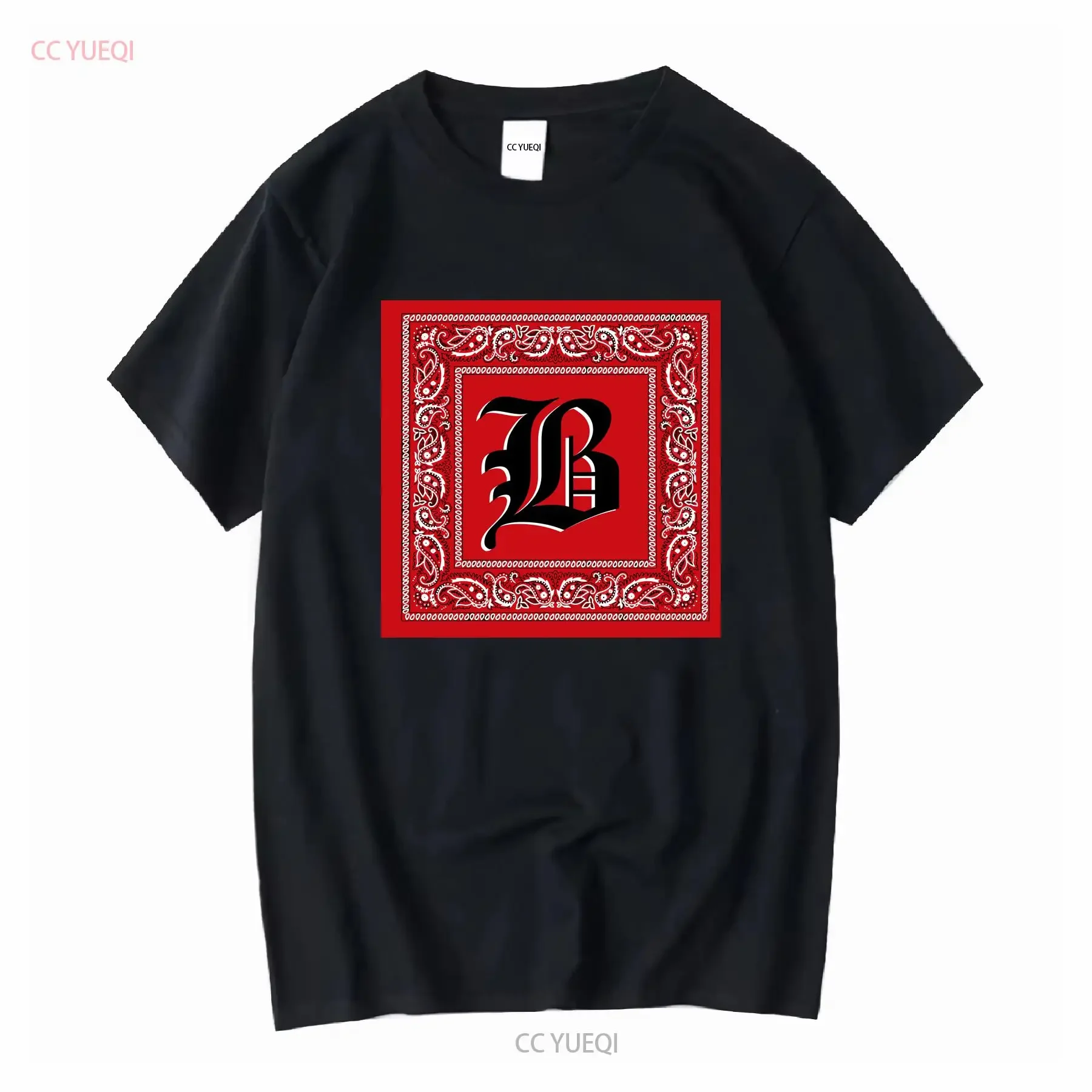 Red Rag Bandana YG 400 Still Brazy Compton Bompton 4 Hunnid Hip Hop T Shirt vintage Washed fashion Breathable Casual streetwear