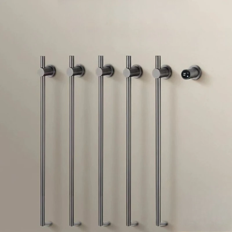 

Электрическая сушилка для полотенец из нержавеющей стали для ванной комнаты, быстросохнущая, водонепроницаемая, с интеллектуальным контролем температуры, подогреватель для полотенец