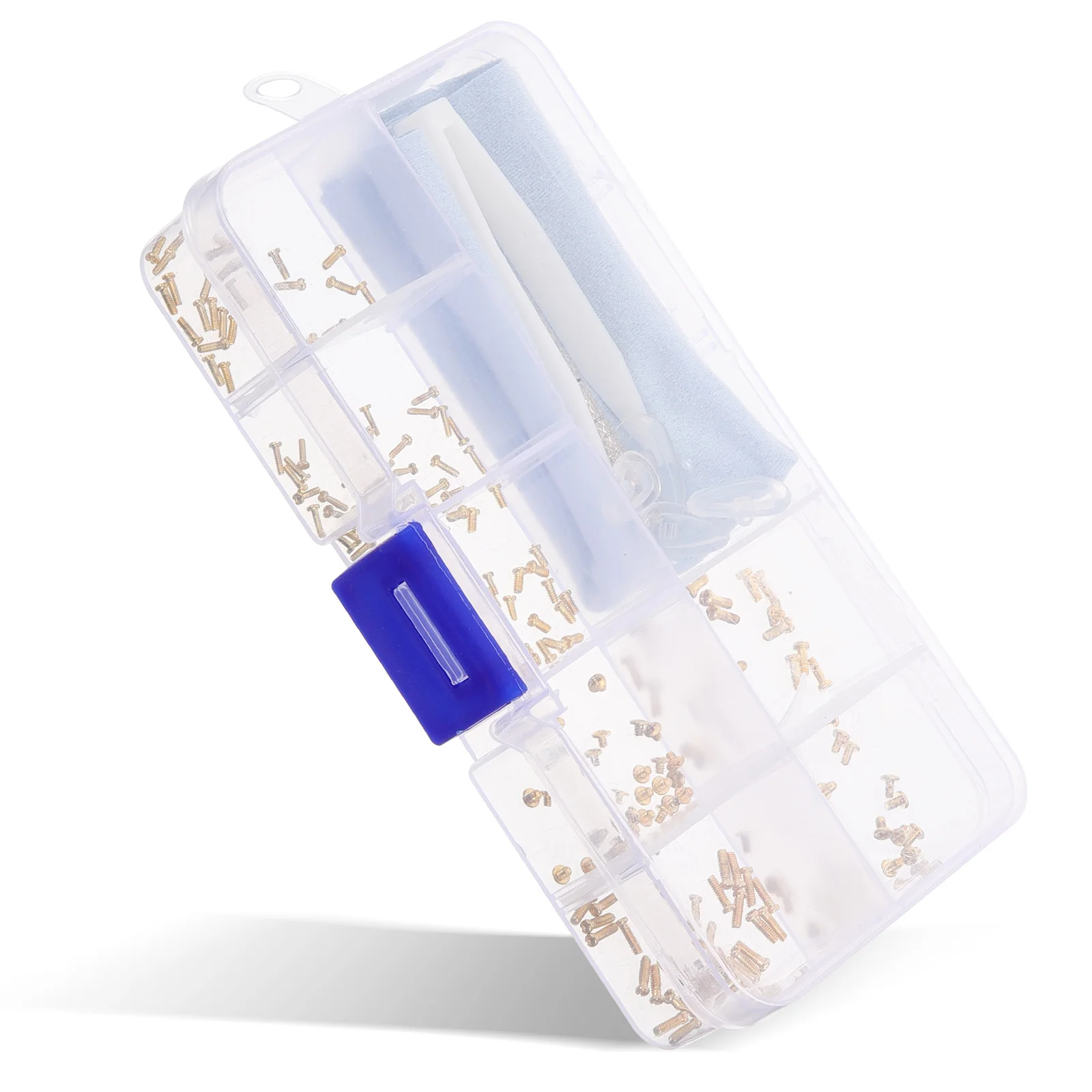 

1 set Eyeglass Repair Kit Tiny Screws for Glasses Sunglasses Watch Fixing Durable Storage Box Screwdriver Tweezer