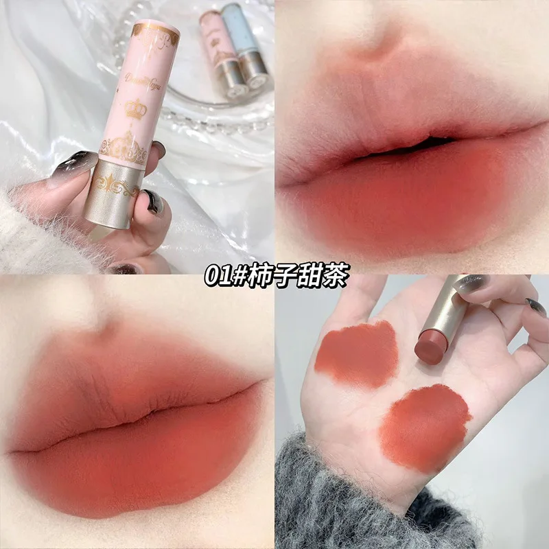 Daimanpu Little Angel Lip Clay Stick Matte Velvet non-Fade Low Saturation Pseudo Plain Lipstick Lipsticks Lip Glaze Wholesale