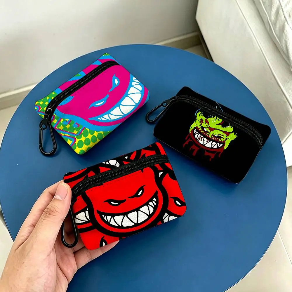 Spitfire Skateboard Household Wear-resistant Oxford Cloth Coin Purse Portable Backpack Hanging Card Storage Bag