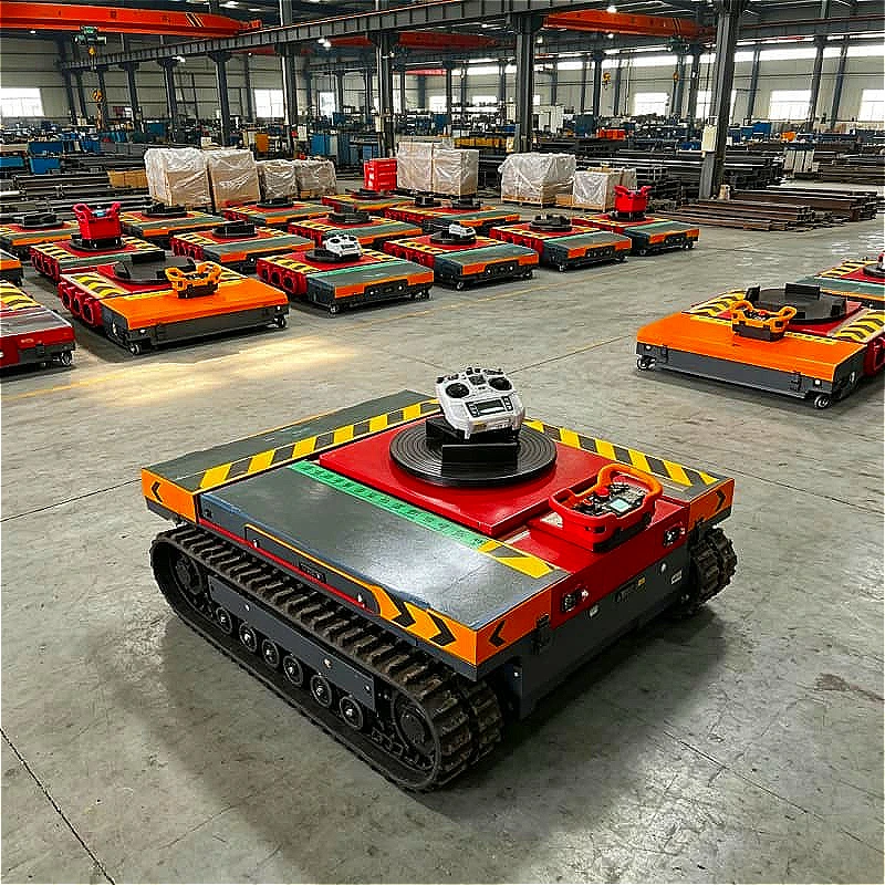 30 Ton Electric Machinery Skate Battery Powered Remote Control Transfer Cart Warehouse Heavy Equipment Positioning Installation