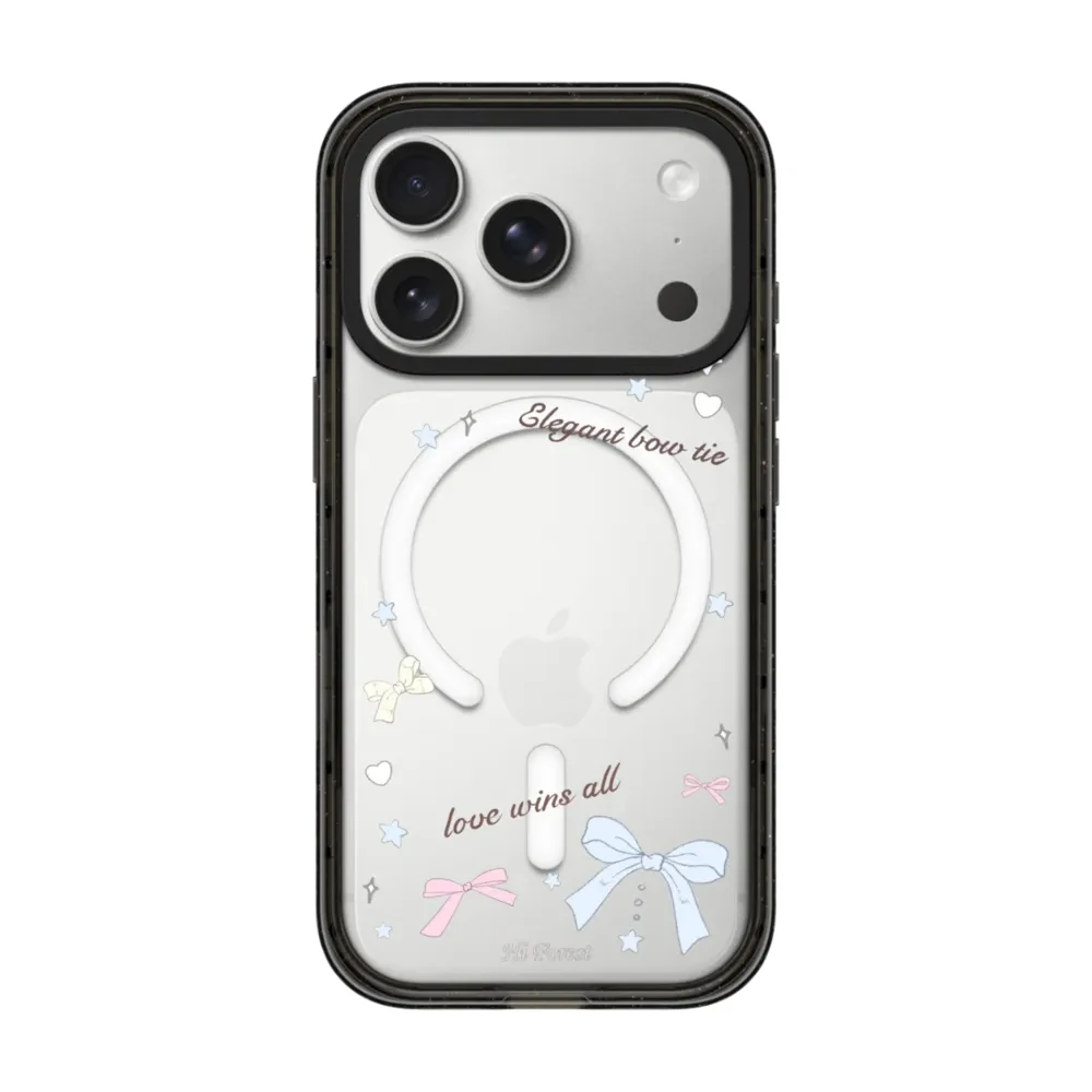 Acrylic Love Wins All Cartoon Graffiti Magnetic Phone Case For iPhone 18 17 16 15 14 13 12Pro Max For MagSafe Ribbon Puppy Cover