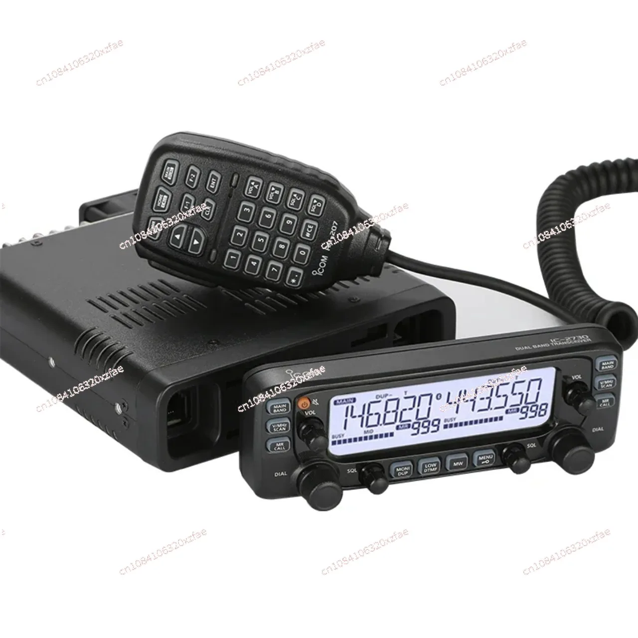 

50W FM Transceiver Walkie Talkie Car Radio Repeater Scrambler IC-2730E Mobile Radio Dual Band VHF 137-174MHz UHF 400-470MHz