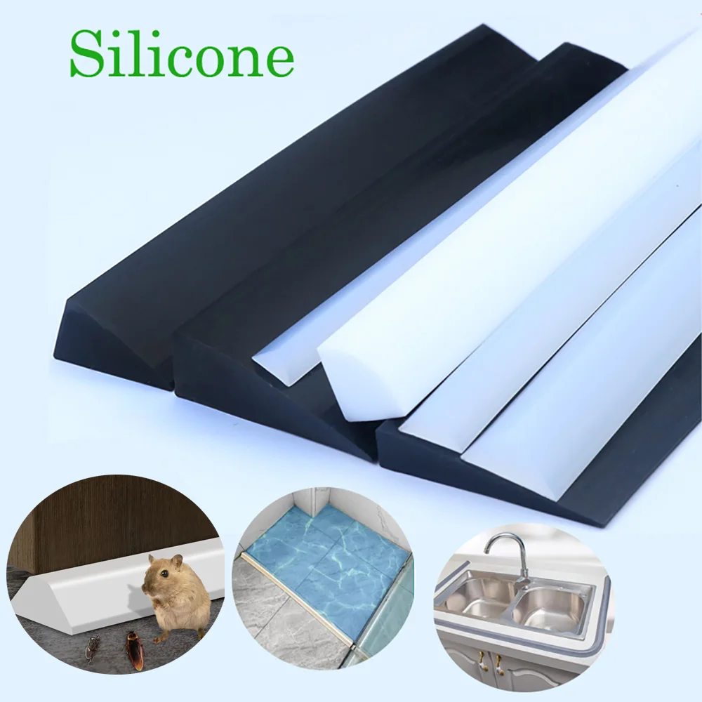 Triangle Shape Sealing Strip Silicone Partition Flood Barrier High Temperature Resist Insulation Bar Dry Wet Separation Blocker