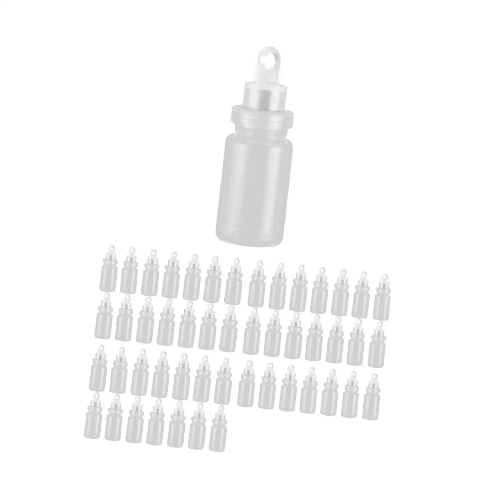 50 Pieces Mini Vials Glass Bottles 1.1x0.4inch Multifunctional Drifting Bottle for Wedding Party Supplies Accessory Lightweight