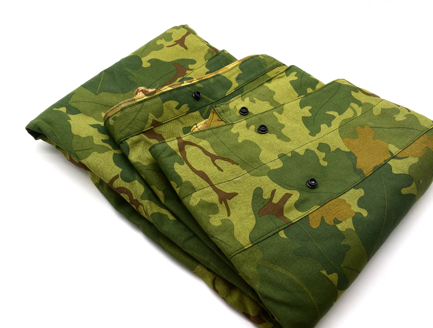 COSPLAY REVERSIBLE Military Vietnam War US M1 Mitchell Camouflage Half shelter Tent Outdoor