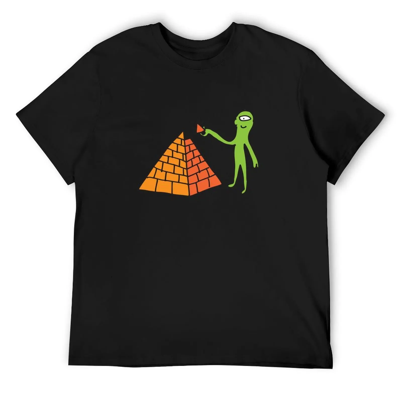 Aliens built the pyramids T-Shirt blacks plus size tops vintage Men's cotton t-shirt